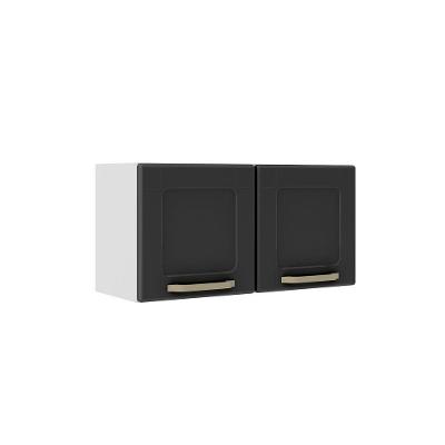 Armário Aéreo de Cozinha 6000 70CM 2 Portas Aço Giratória Grafite Bertolini