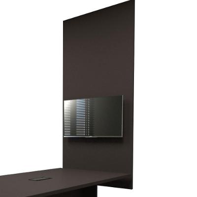 Painel para TV Sala de Reunião MDF 90CM Preto F5 Office