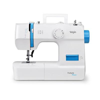 Máquina de Costura Doméstica Portátil Elgin Futura Plus Jx-2052 Braço Livre 12 Pontos 110V