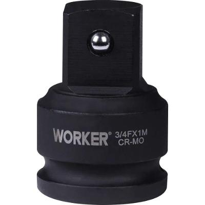 Adaptador para Soquete de Impacto 1-2 X 3-8 Uso Profissional Aço Worker