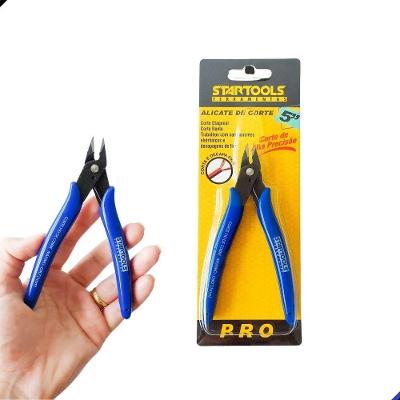Alicate de Corte Rente e Diagonal 5 Polegadas para Cabos e Fios Azul Escuro Ou Preto
