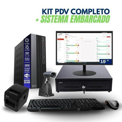 Computador PDV Completo Kit Automação TOB Intel Core I5 4a Geração 8GB SSD 240GB Linux