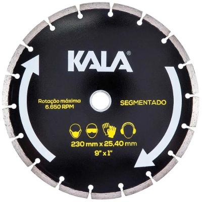 Disco Diamantado Segmentado 871842 Corte Seco Ou Refrigerado com Agua Kala 230x25,4mm