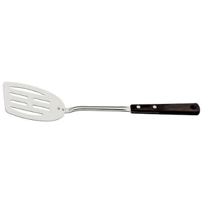 Espátula Polywood Cozinha Aço Inox Madeira Tratada Resistência a Altas Temperaturas Castanho