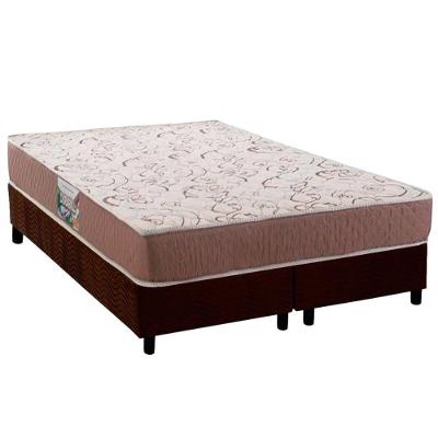 Cama Box com Colchão Queen CRC Anatômico Ortopédico Durabilli Espuma Marrom Herval
