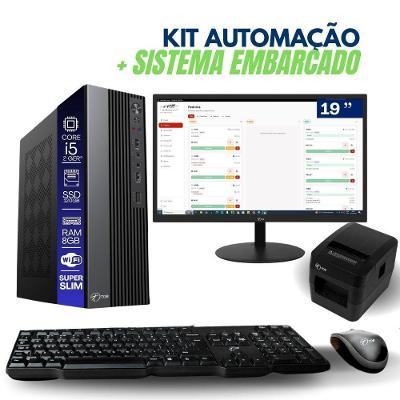 Computador PDV Kit Automação TOB Intel Core I5 3.1GHz 8GB SSD 120GB Linux Monitor 19"