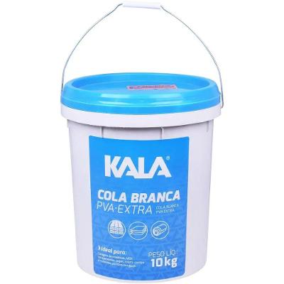 Cola Branca PVA Extra para Madeira e MDF 10kg Kala Adesivo Profissional