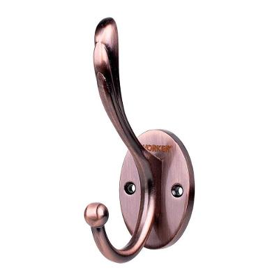 Gancho de Parede Duplo 335478 Organizacao Ambientes Cobre Worker 100mm X 155mm