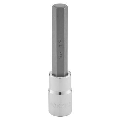 Chave Soquete Longa 1-2 Pol 8mm Geometria Hexagonal Aço Cromo Vanádio Worker