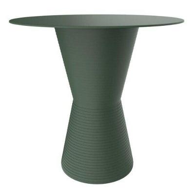 Mesa Lateral Dub Redonda Polipropileno 60CM Verde Apoio Externa Interna