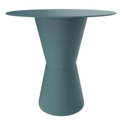 Mesa Lateral Dub Redonda Polipropileno 60CM Azul I'm In Home
