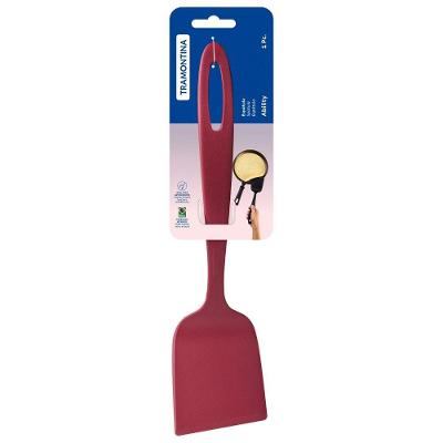 Espátula Reta Ability para Cozinhar Nylon Suporta Até 180 Graus Celsius Vermelho Tramontina