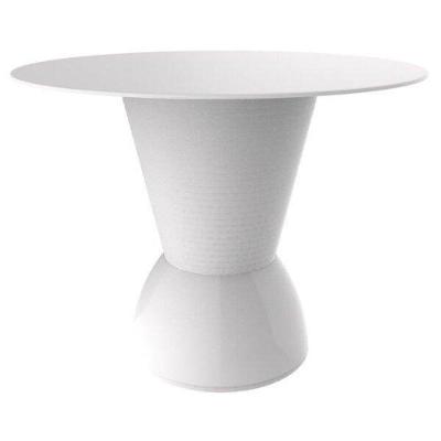 Mesa Lateral de Apoio Nick Redonda Plástico 60CM Branco Im In Home