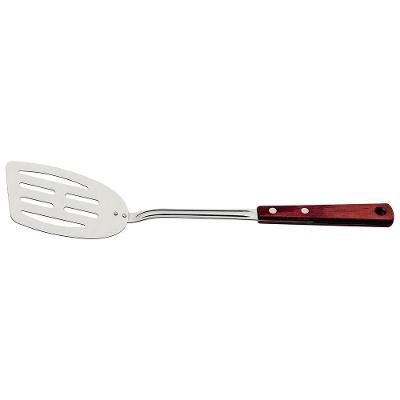Espátula Polywood Aço Inox Cabo Madeira Tratada Vermelha para Cozinha Gourmet Tramontina
