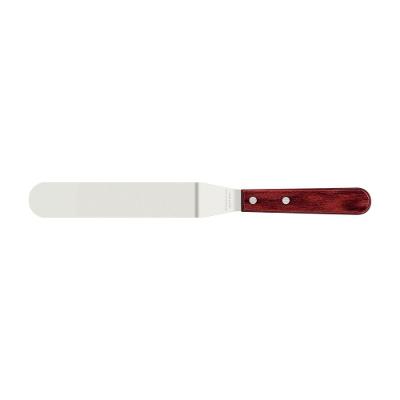 Espátula para Confeiteiro Polywood Aço Inox Madeira Tratada Vermelho Tramontina 7 Polegadas