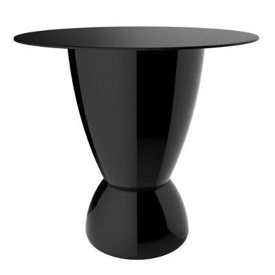 Mesa Lateral Apoio Argo Im In Redonda Polipropileno 60CM Preto Im In Home