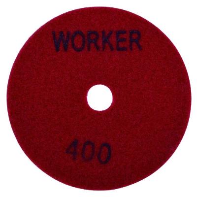 Disco Lixa Diamantado 6288 Grão 400 100mm 4500 RPM Worker para Polimento Técnico em Granito Mármore