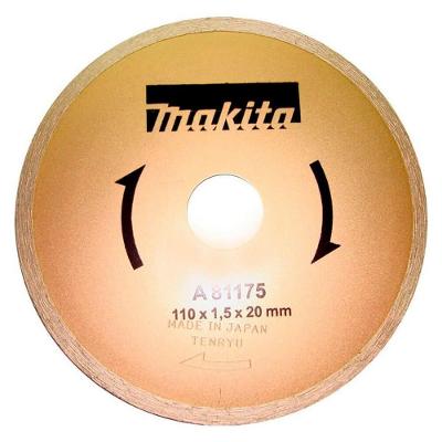 Disco Diamantado Liso A-81175 Cortes Precisos Marmore Granito Makita 110MM