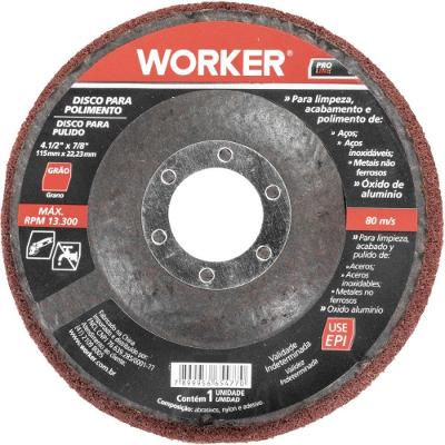 Disco de Polimento G320 4.1-2'' X 7-8'' Grão 320 Worker