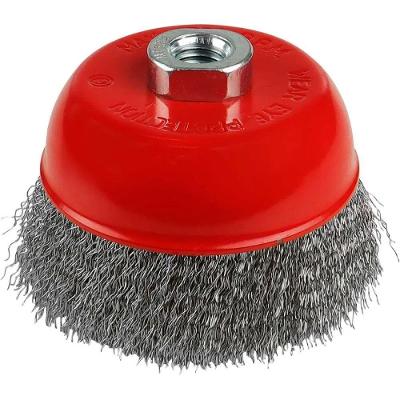 Escova Copo Ondulada 4 Pol M14 0.3mm 982059 Limpeza Pesada Aço Carbono Worker