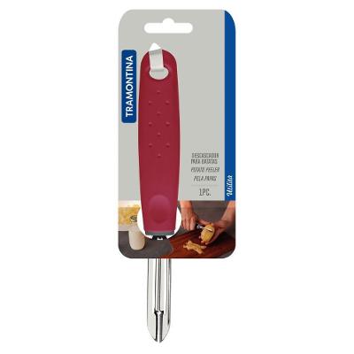 Descascador de Legumes Utilità Aço Inox Cabo Polipropileno Ergonômico Vermelho Tramontina