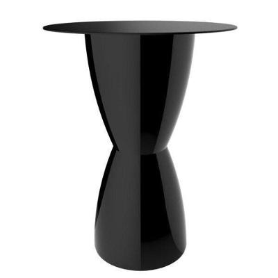 Mesa de Jantar Bery Im In Área Externa e Interna Redonda Polipropileno 60CM Preto I'm In Home
