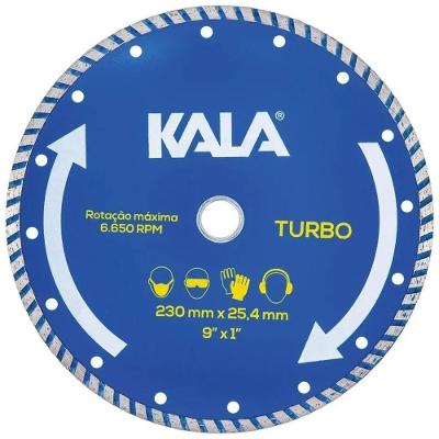 Disco Diamantado Turbo para Corte 871834 230x25,4mm Alta Precisao Kala