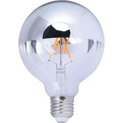 Lâmpada LED Filamento Espelhado Globo G95 3W Luz Quente 2200K Bivolt Liege Cosmetics
