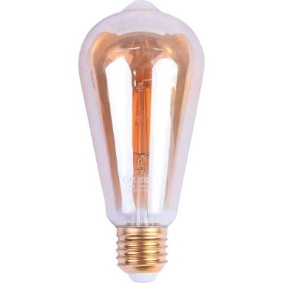 Lâmpada LED Filamento Decorativa ST64 4W Bivolt Luz Âmbar Liege Cosmetics