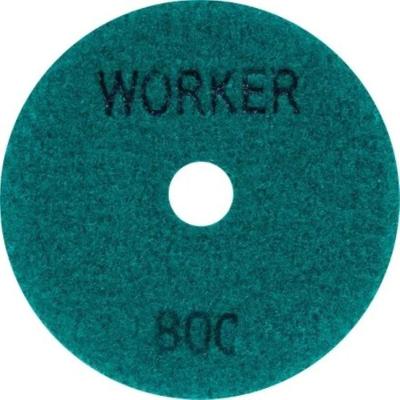 Disco de Lixa Diamantada 4 Pol G800 Polimento de Pedras Verde Worker 100MM Velcro 6296
