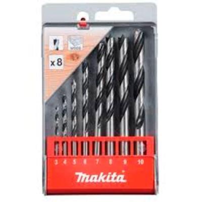 Conjunto de Brocas para Madeira D-77257 8 Peças 3-10mm Makita
