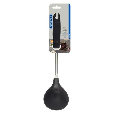 Concha Utilita Servir Caldos Feijao Nylon Aco Inox Cabo Polipropileno Preto Tramontina
