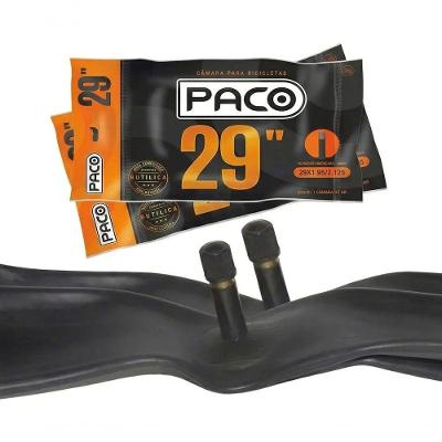 Kit 2 Câmara Paco Mtb 29x1.95-2.125 Aro 29 Bico Grosso 48mm Válvula Americana Schrader