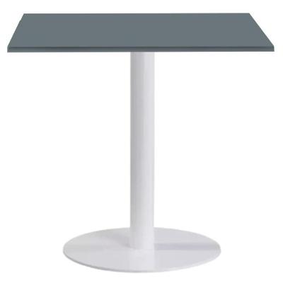 Mesa de Jantar Pisa Beta 2 Lugares Redonda Tampo MDP Branco Cinza Fratini