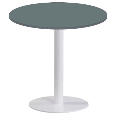 Mesa de Jantar Pisa Beta 2 Lugares Redonda MDP Branco Cinza Fratini