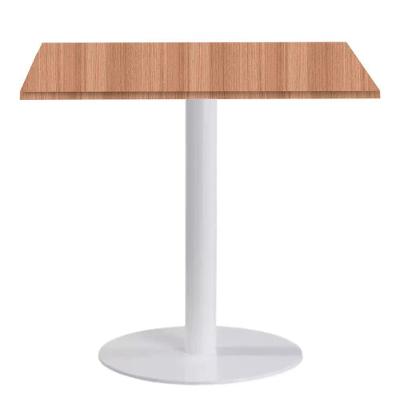 Mesa de Jantar Pisa Beta 2 Lugares Redonda Tampo MDP Branco Bege Fratini