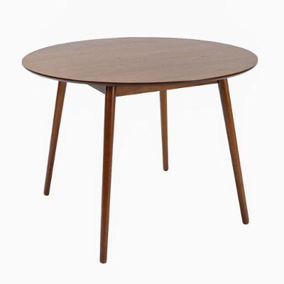 Mesa de Jantar Finy 4 Lugares Redonda Tampo MDF 100CM Marrom