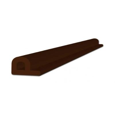 Veda Fresta Adesivo Perfil P 9X5,5MM 6M Marrom Kala para Portas Janelas