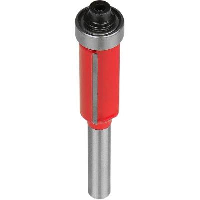 Fresa Reta com Rolamento para Tupia 12,7mm Haste 6,35mm Carbureto de Tungstenio Worker