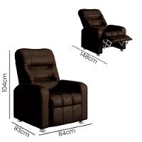 Poltrona Do Papai Reclinável Maldivas Corano Marrom - Speciale Home Marrom - 7