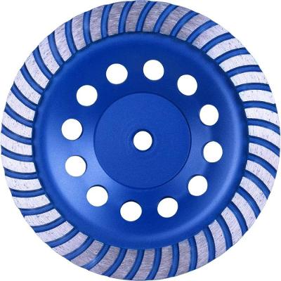 Rebolo Diamantado Turbo 180mm M14 para Desbaste de Concreto Granito Mármore e Pedras