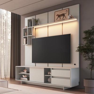 Rack Painel para TV 55" 180CM MDP com LED Marrom Multimóveis