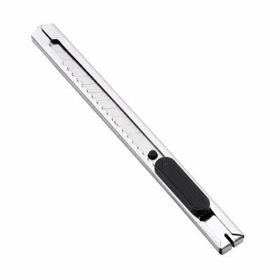 Estilete Profissional Portátil Ftg Aço Inox com Trava de Segurança 9mm