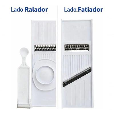 Fatiador de Legumes 4 em 1 Mandolin Ralador Plastico e Aco Inox Cozinha Outras Marcas