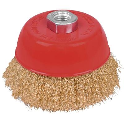 Escova Copo Ondulada para Metais 936162 Limpeza Latonada 101,60mm M14 Worker