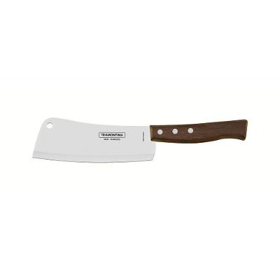 Cutelo Tradicional 6 Polegadas para Churrasco Aço Inox Madeira Natural Tramontina
