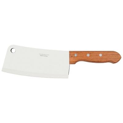 Cutelo Dynamic 7 para Cortar Carnes com Osso Aço Inox Cabo Madeira Natural Tramontina