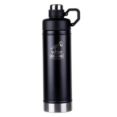 Squeeze Térmico Aço Inox Isolamento a Vácuo 12h Gelado 8h Quente Preto Collins