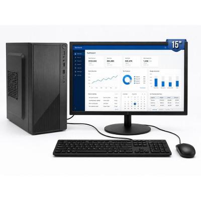 Computador Completo Intel Core I5 650 4GB SSD 120GB Windows 10 Trial com Monitor 15