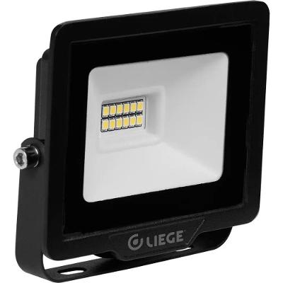 Refletor LED 10W Bivolt Luz Fria Preto Liege Cosmetics IP-44